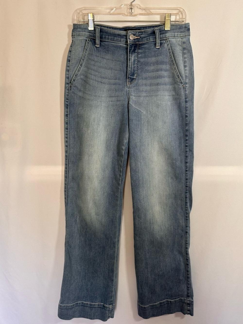 Judy Blue High Rise Wide Leg Trouser Jeans Light Wash Size 9/29